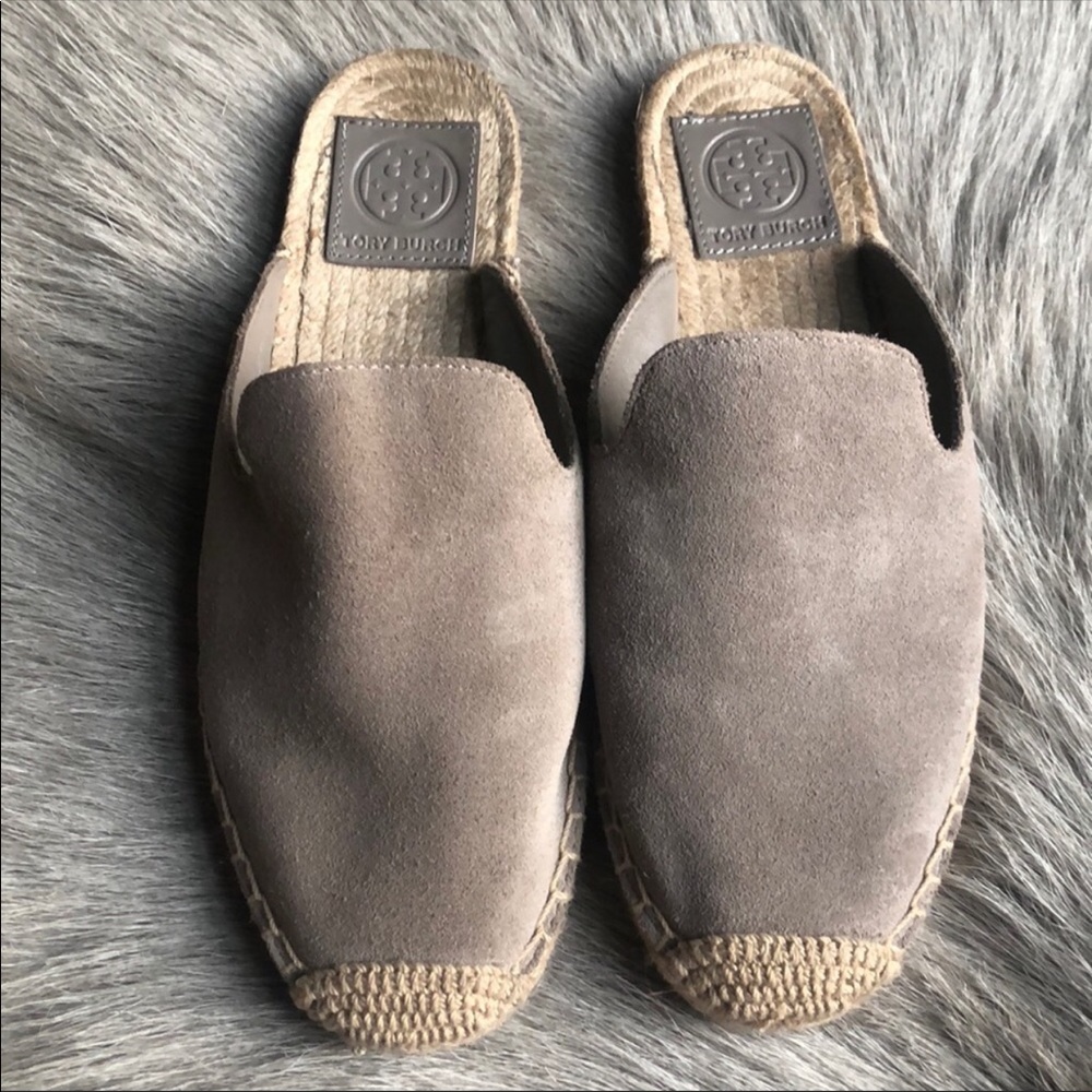 Tory Burch Suede Espadrille Taupe Size 6